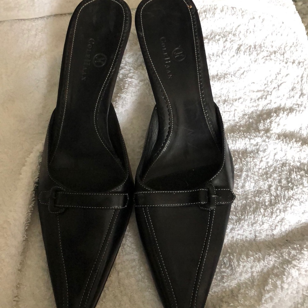Cole Haan black kitten heels